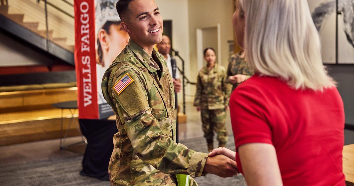 At Wells Fargo, we value your military skills and experience | Wells Fargo
